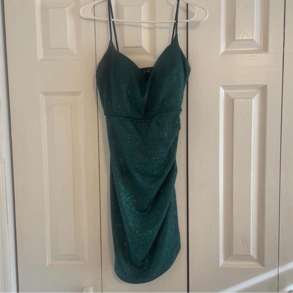 Windsor Green Spaghetti Strap Dress